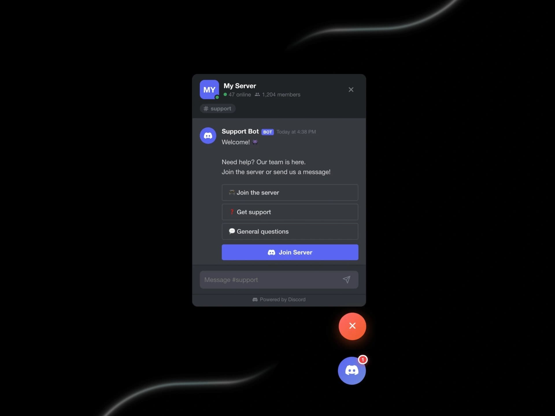 Discord Chat Widget