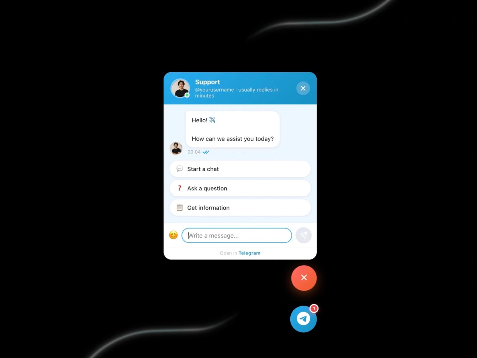Telegram Widget