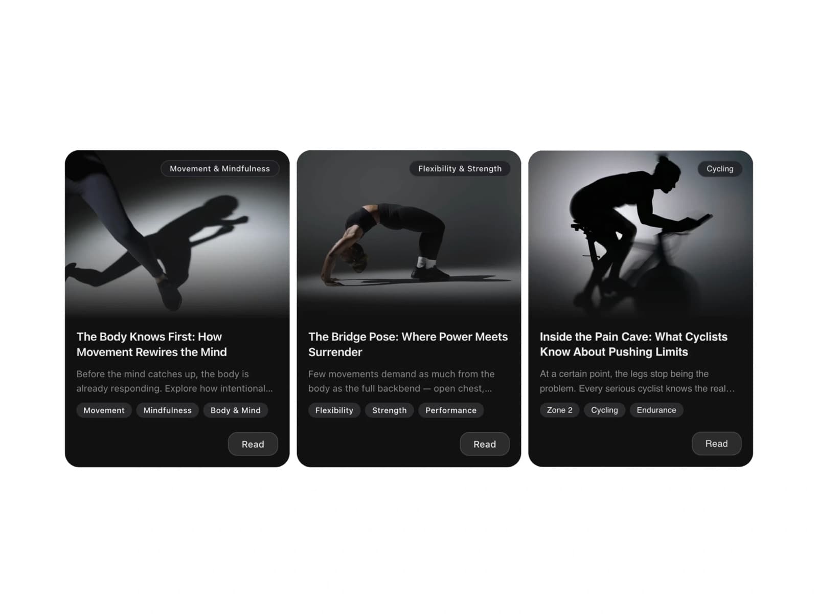 Vertical Blog Cards