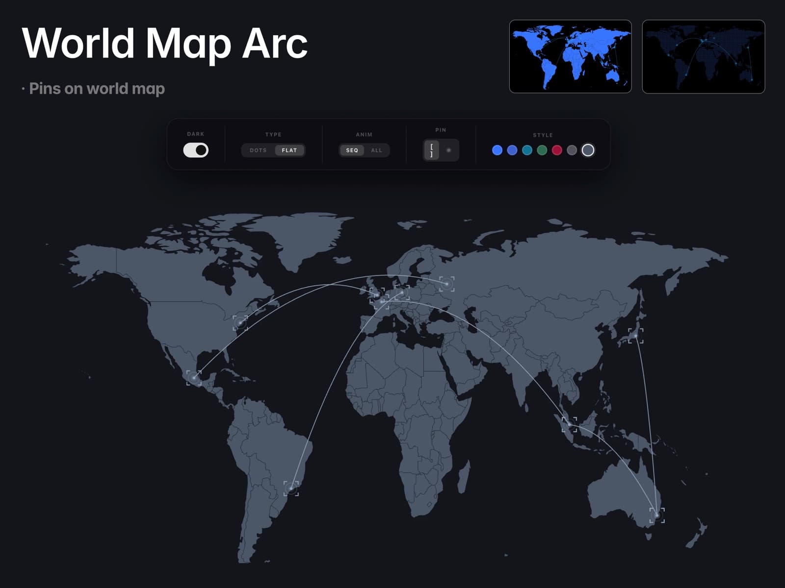 World Map Arc